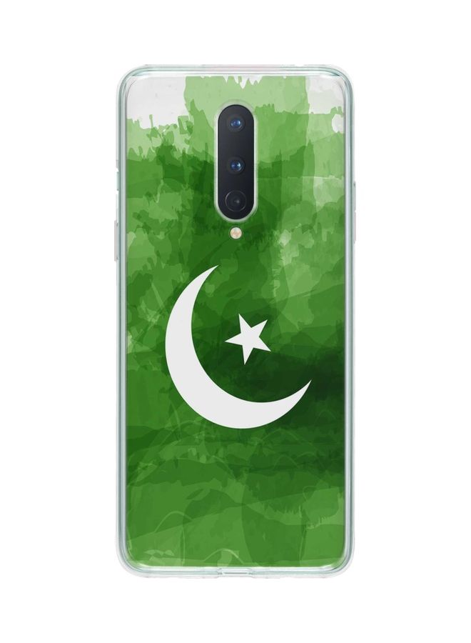 ستايلايزد غطاء حماية كلاسيكي بطبعة هلال لهاتف ون بلس 8 أخضر - Image 1