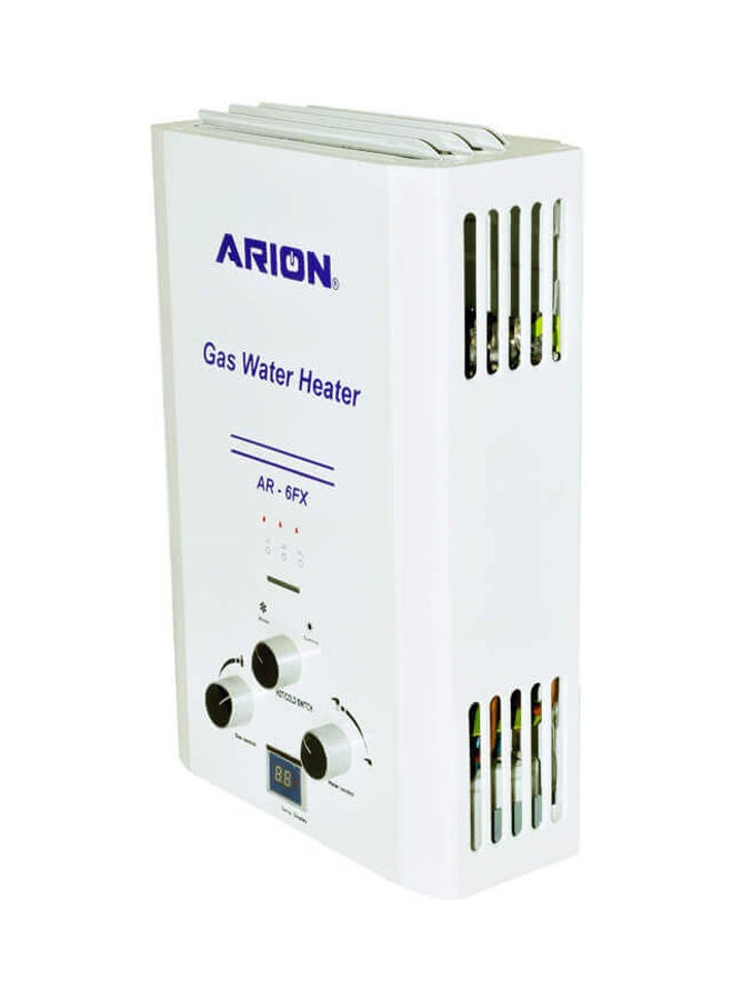 أريون سخان مياه رقمي يعمل بالغاز مع محول طراز  AR-6FX AR-6FX أبيض وفضي - Image 2