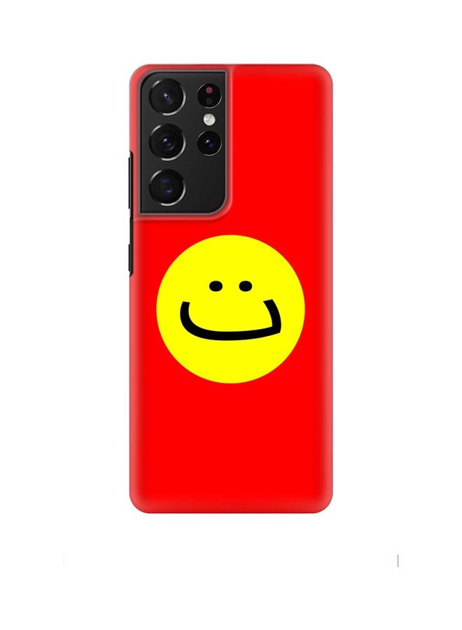Stylizedd Ta Smile Printed Protective Case Cover For Samsung Galaxy S21 Ultra 5G Red/Yellow