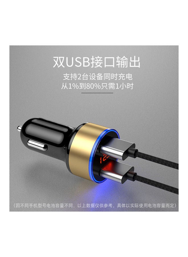 C030 Dual Fast Car Charger Blue  - Image 2