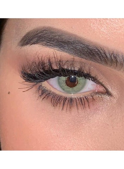 Women's luminous green Lenses Magnifying and shiny lenses for the eye they are  soft and light on the eyes and they are licensed by most countries of the world and have the ability to enter oxygen. Let your eyes breathe with Luminous