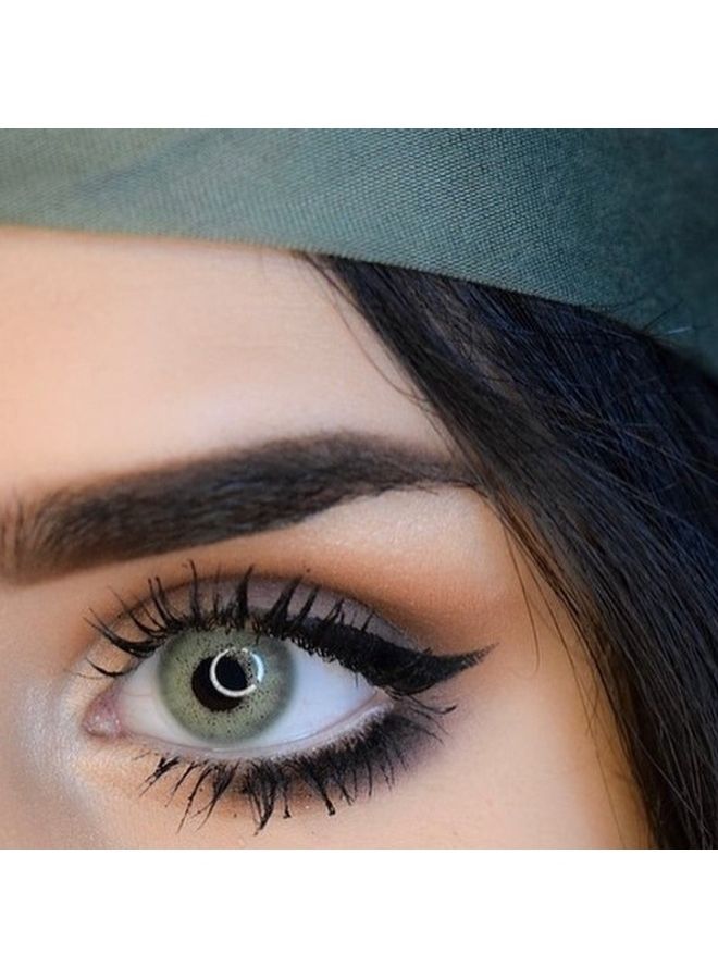 Women's luminous green Lenses Magnifying and shiny lenses for the eye they are  soft and light on the eyes and they are licensed by most countries of the world and have the ability to enter oxygen. Let your eyes breathe with Luminous