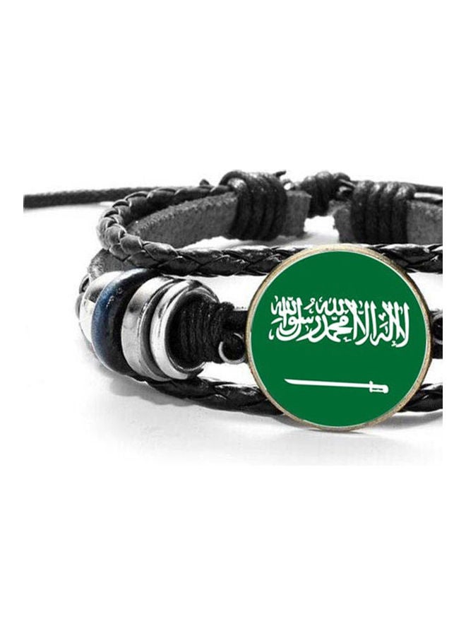 5esha - KSA Flag Design Multilayer Bracelet - Image 1