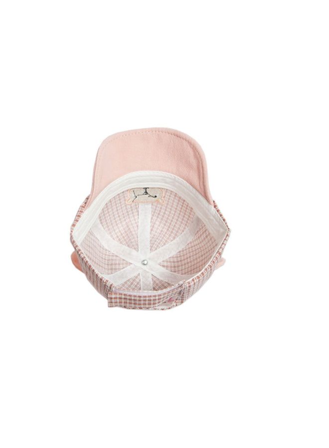 babyqlo - Bear Ear Detail Cap Pink - Image 1