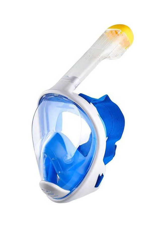 Generic Luxury Full Face Snorkelling Mask Anti Fog 180 Degree View Gopro Camera Mount, S/M