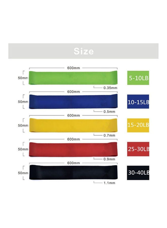 Kanteen Store - Exercise Resistance Loop Bands - Set Of 5 - Image 1