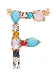 5esha F Letter Pendant Necklace  - Image 2
