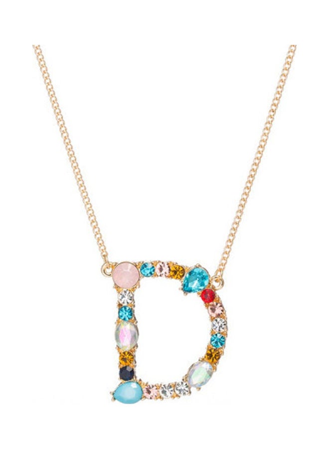 5esha - D Letter Pendant Necklace - Image 1