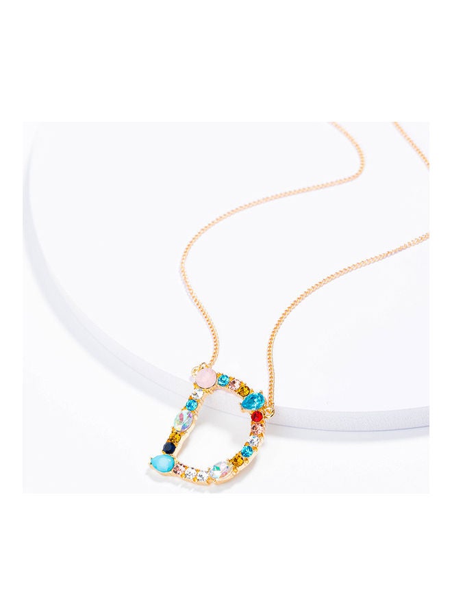 5esha - D Letter Pendant Necklace - Image 1