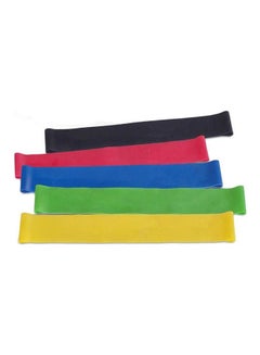 Kanteen Store Resistance Bands Exercise Loops  Set Of 5Workout Flexbands For Home Fitness, Stretching, Physical Therapy 12inch  - Image 1