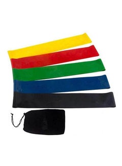 Kanteen Store Resistance Bands Exercise Loops  Set Of 5Workout Flexbands For Home Fitness, Stretching, Physical Therapy 12inch  - Image 2