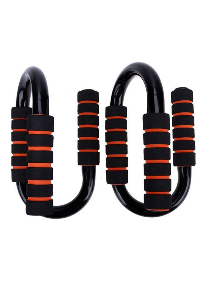 Generic - Fitness S-Shaped Push-Up Bar Rods Stands Bracket Sport Gym Exercise Training Chest Muscle 20X12X12cm - Image 1