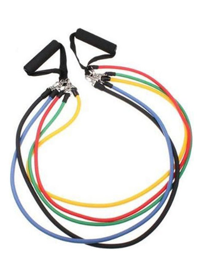 Generic 11-Piece Latex Resistance Bands Fitness Exercise Tube Rope Set Yoga Workout 20.6cm - Image 2