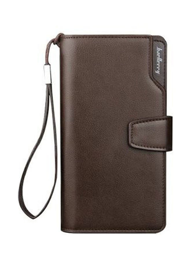 baellerry Business Casual Long Paragraph Hasp Wallet Phone Package Multifunction Hand Bag Brown  - Image 1