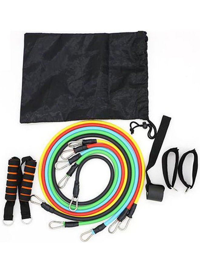 11-Piece Latex Resistance Fitness Tube Pull Rope Fitness Elastic Exercise Bands Set - v1614193430/N44721699A_1