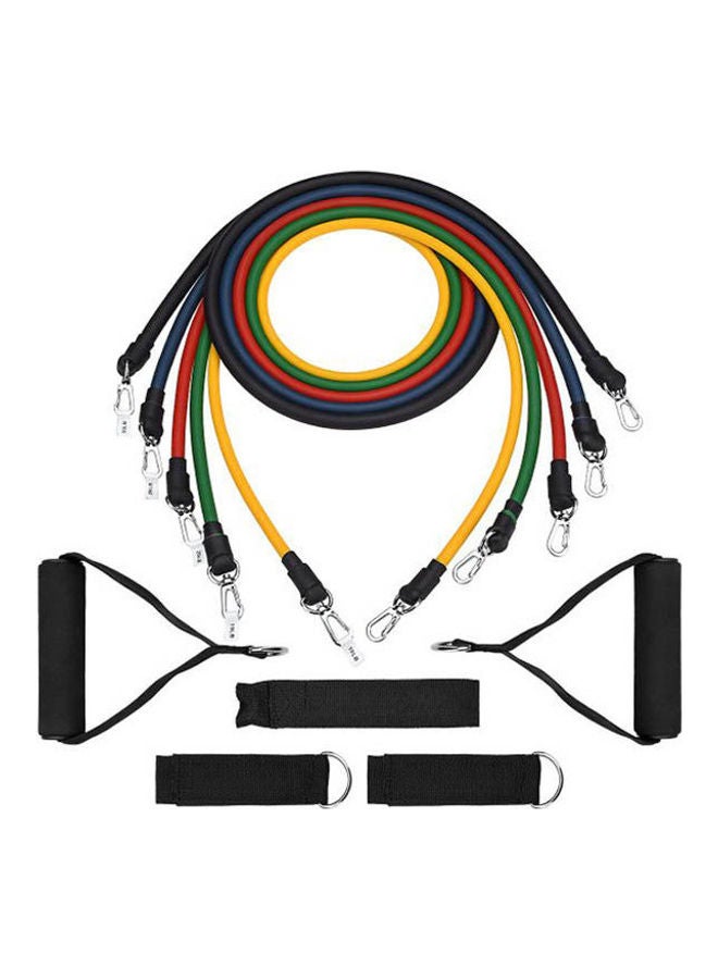 Mpow - Resistance Bands , Fitness Tubes Set, with Door Anchor, Ankle Straps, Carrying Pouch for Losing Body, Strengthening, Shaping Body, Rehabilitative Exercises,(12 Pieces) - Image 1
