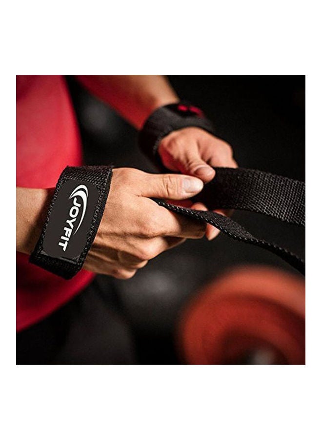 أحزمة رفع أثقال مبطنة بالقطن لدعم المعصم تساعد على تقوية قبضة اليد ورفع الأوزان لتمارين كروس فيت ورفع الأثقال - Image 2
