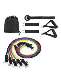 Resistance Bands Set With Door Anchor Handles Ankle Straps, Exercise Loop For Leg, Glute Activation, Strength & Training 21.8cm