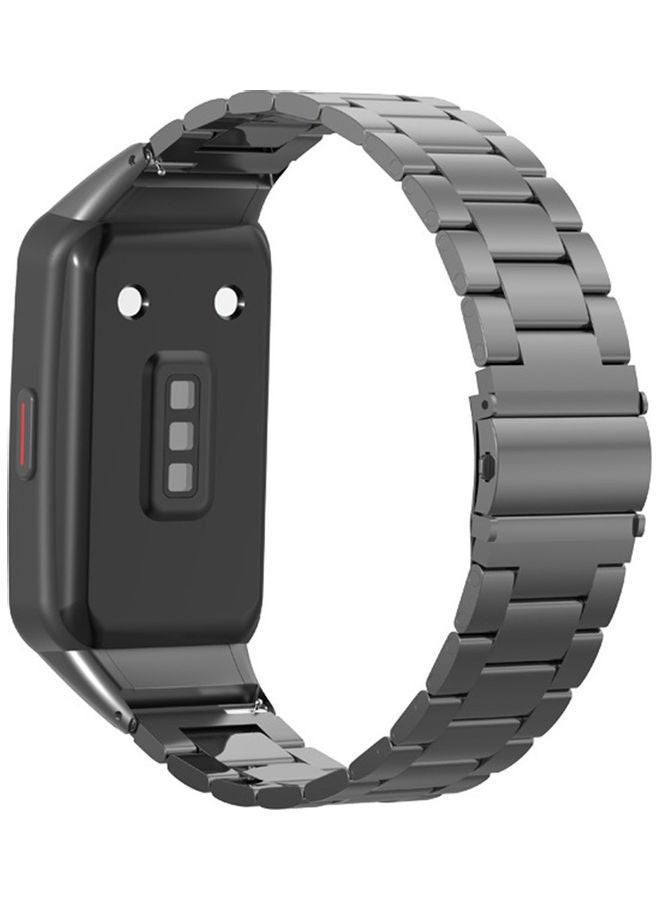 Replacement Stainless Steel Strap For Honor Band 6 Grey - Image 2