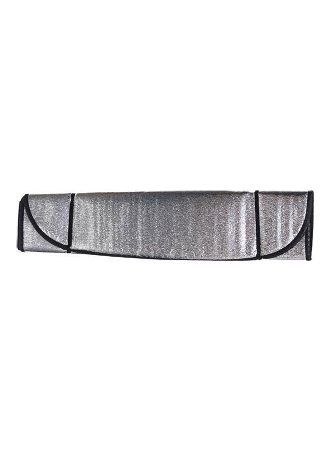Car Windshield Sun Shade For Full Size Cars, Suv, Trucks And Vans, For Protection From The Sun And Heat - Foldable - Silver