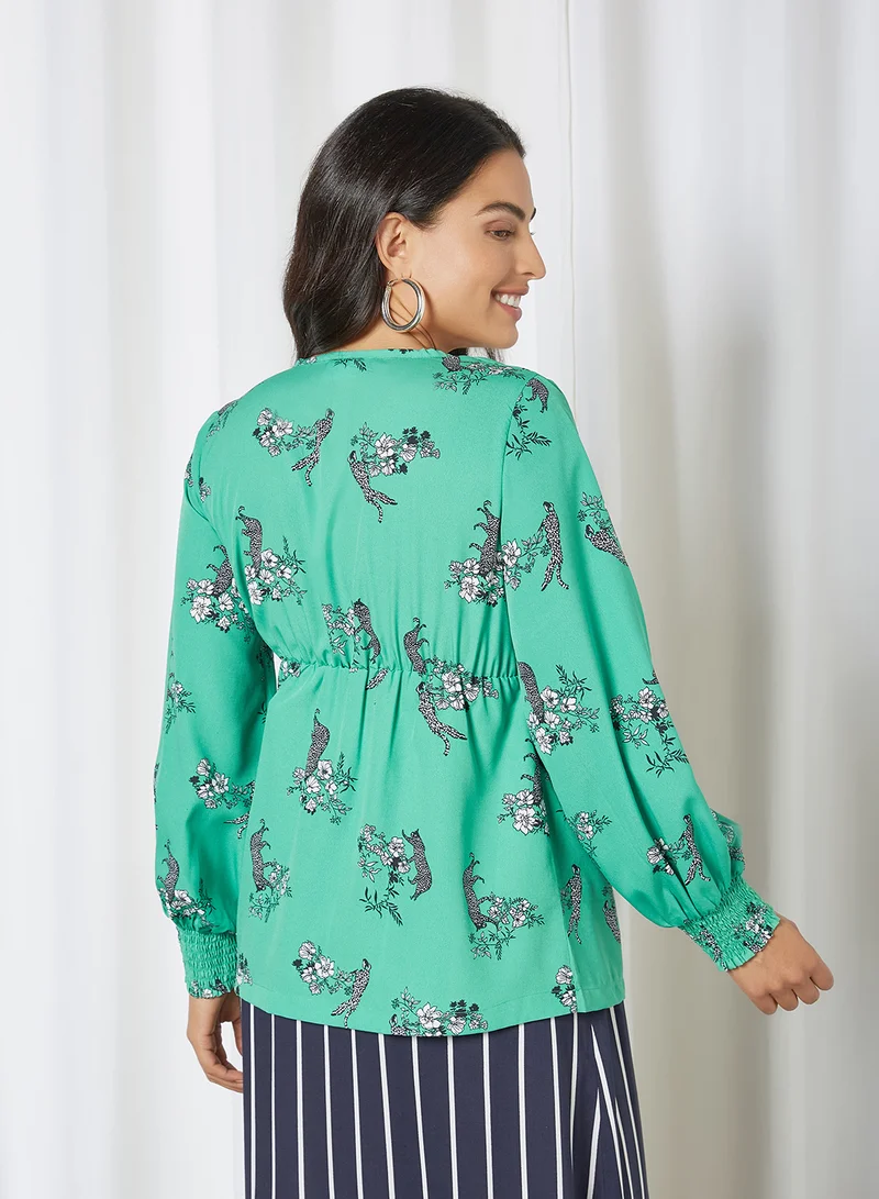 Mamalicious Floral Print Nursing Top