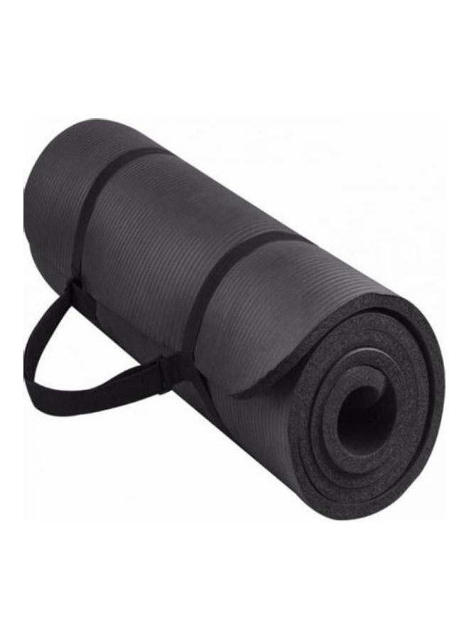 Yoga Mat, 10mm Black – Extra-Thick Cushioned Mat for Daily Practice 173*61*0.6cm
