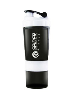 SPIDER BOTTLE Water Bottle Protein Shaker With Storage Containers White  - Image 1