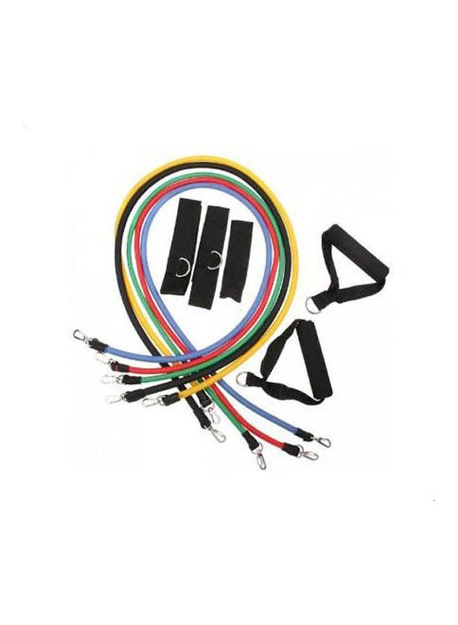 Kanteen Store 11-Piece Latex Resistance Bands Fitness Exercise Tube Set  - Image 1