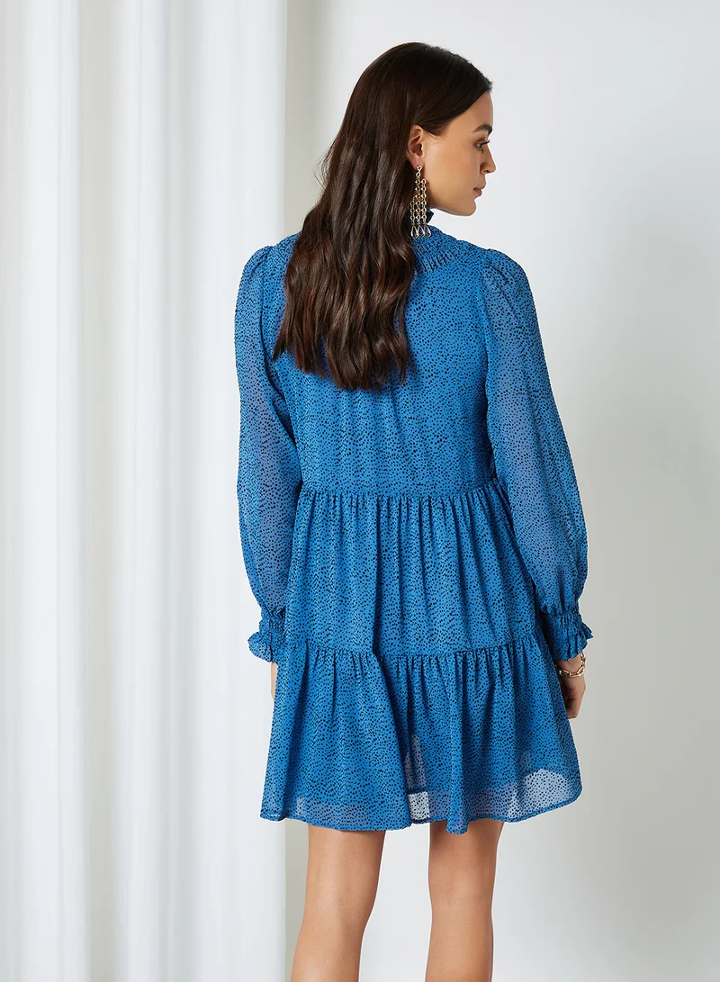 PIECES Mathila Tiered Mini Dress