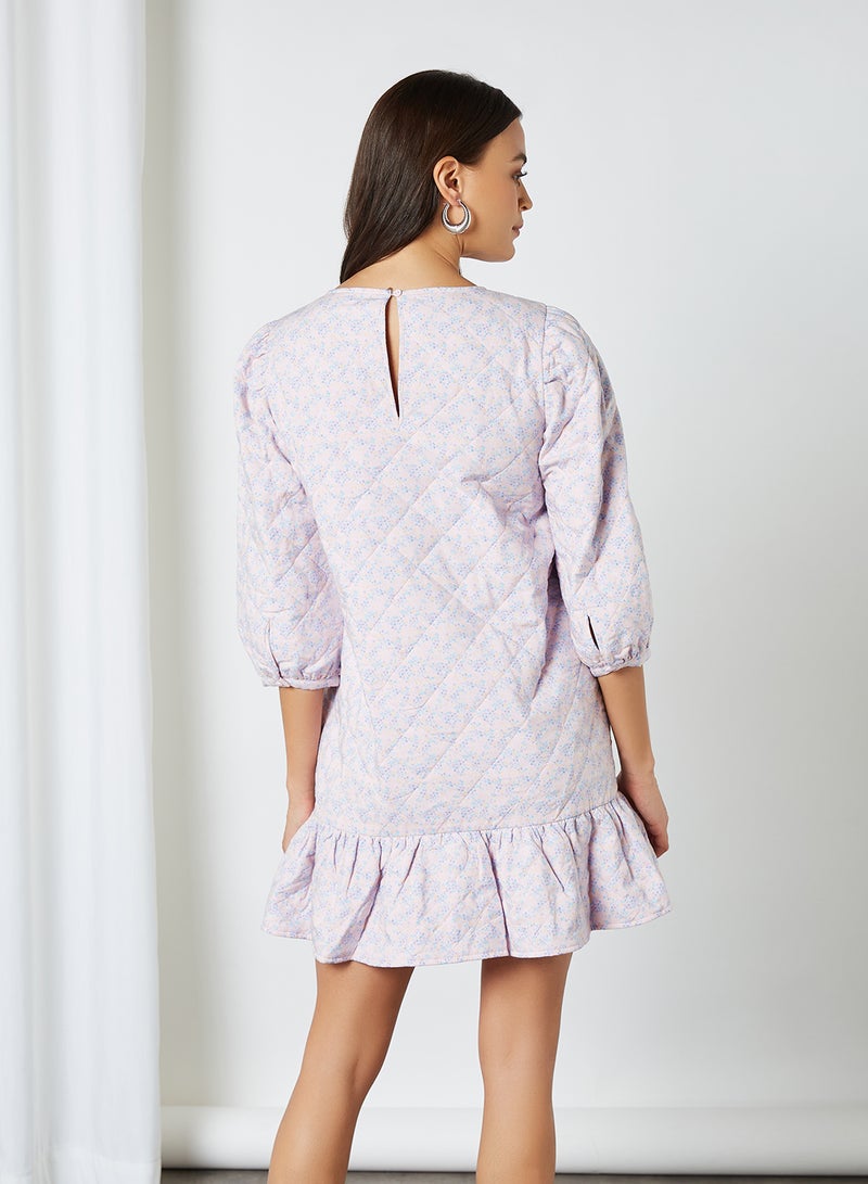 Jacqueline de Yong - Plain Quilted Dress Peach Whip - Image 1