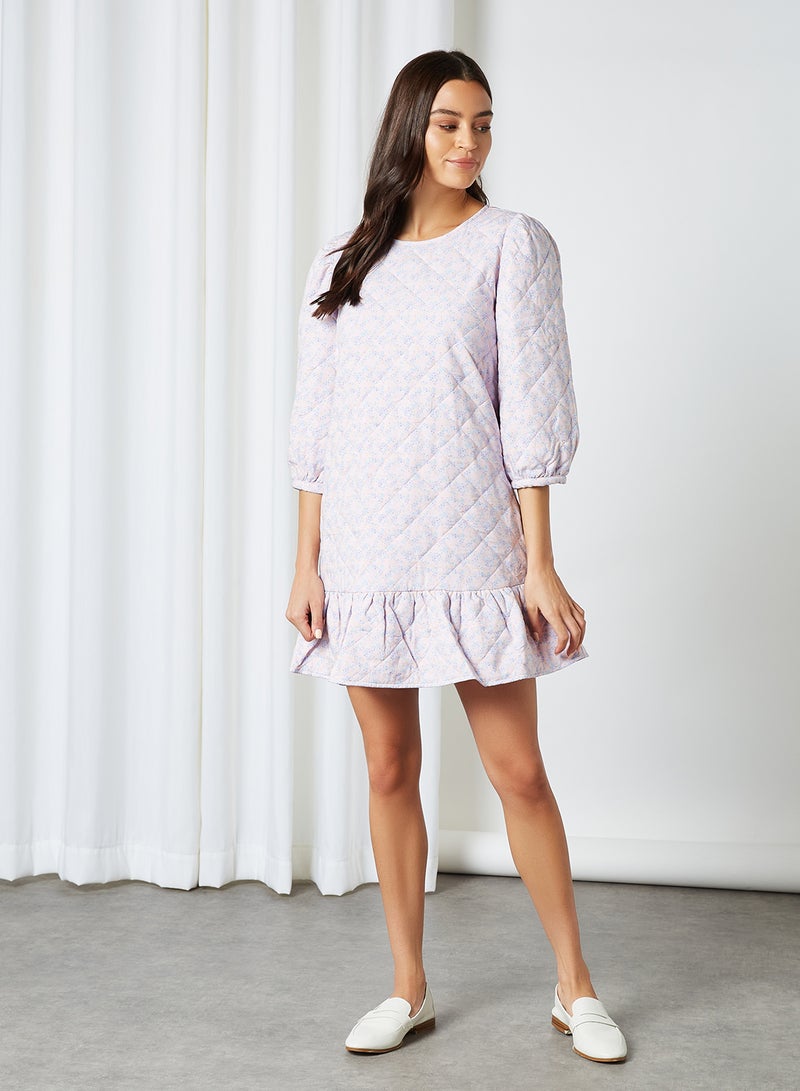 Jacqueline de Yong - Plain Quilted Dress Peach Whip - Image 1