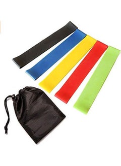 Kanteen Store Resistance Bands Set of 5 exercise Bands with Carry Bag for Stretching, Physical Therapy and Fitness  - Image 1