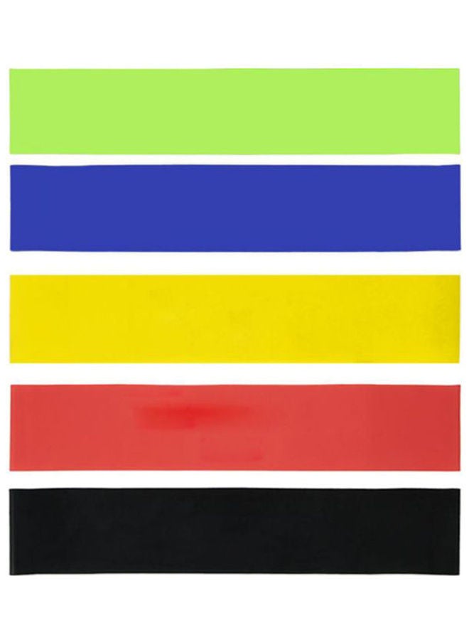 Kanteen Store 5-Piece Elastic Resistance Bands Set Latex Gym Strength Training Rubber Loops Fitness Workout Equipment Expander  - Image 1