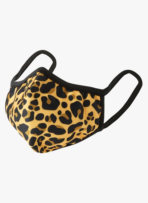 Leopard Print Face Mask Brown