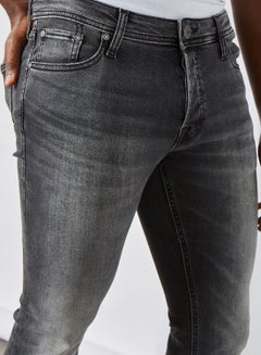 JACK & JONES Glenn Slim Fit Jeans Black Denim  - Image 4