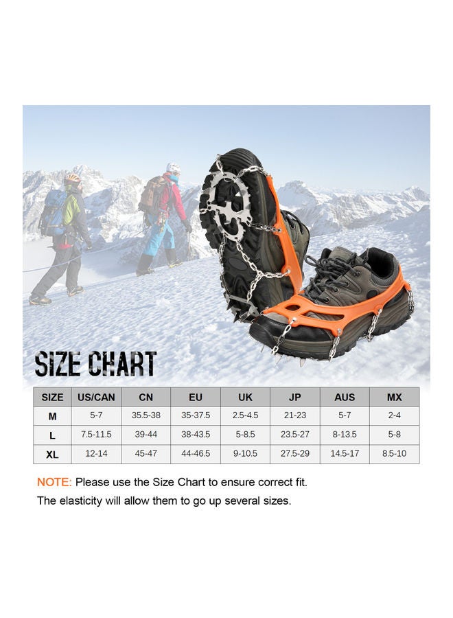 Generic - 18 Spikes Traction Cleats with Storage Pouch 24.0 x 15.0 x 4.0cm - Image 1