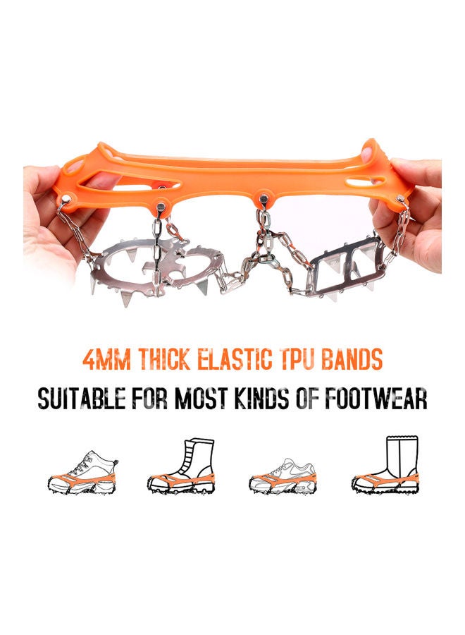 Generic - 18 Spikes Traction Cleats with Storage Pouch 24.0 x 15.0 x 4.0cm - Image 1