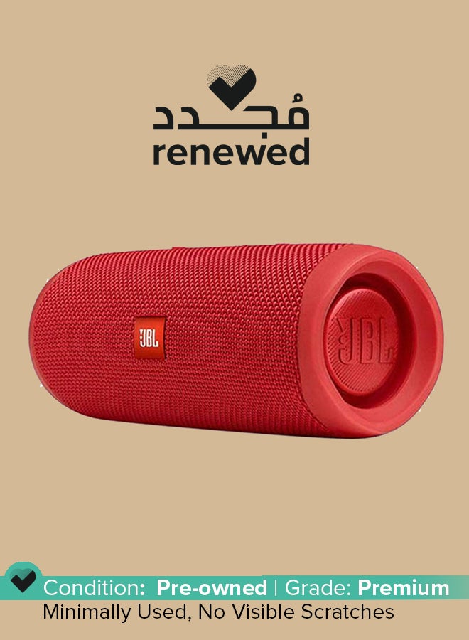 جي بي إل مُجدد - مكبر صوت فليب 5 محمول ومضاد للماء أحمر - Image 1