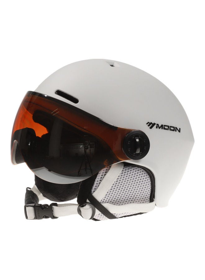 Generic Snowboard Helmet with Earmuff Goggle 28.0 x 23.0 x 22.0cm