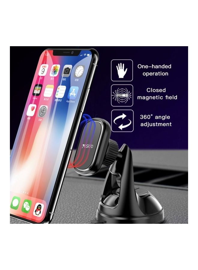 Yesido Free Rotation Magnetic Car Holder 360 Degree For Mobiles Black - Image 4