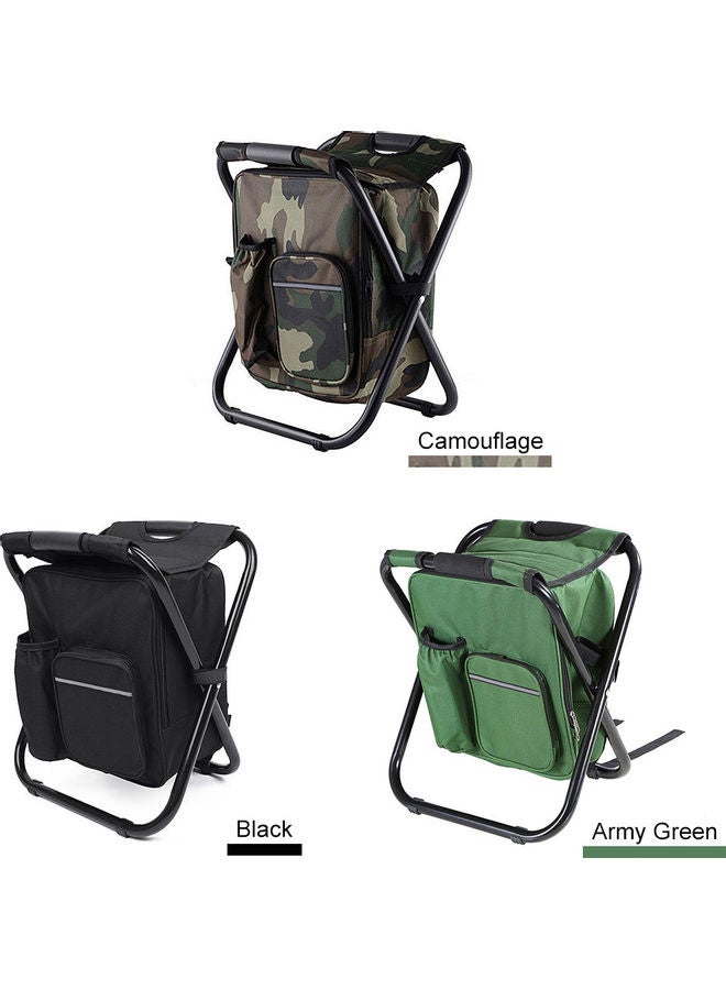 Generic Portable Backpack Chair Stool with Insulated Cooler Bag - Image 3
