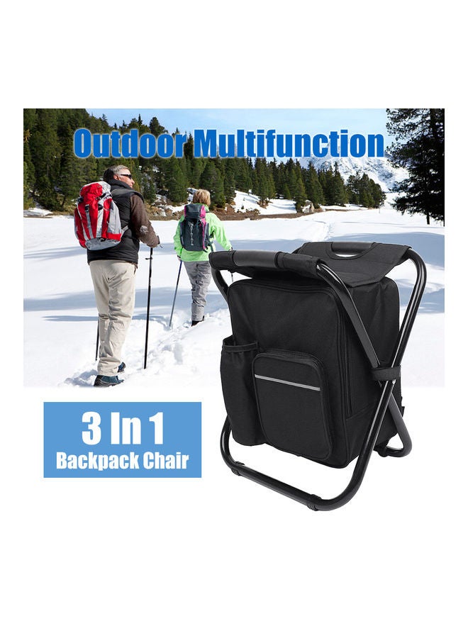 Generic Portable Backpack Chair Stool with Insulated Cooler Bag - Image 4