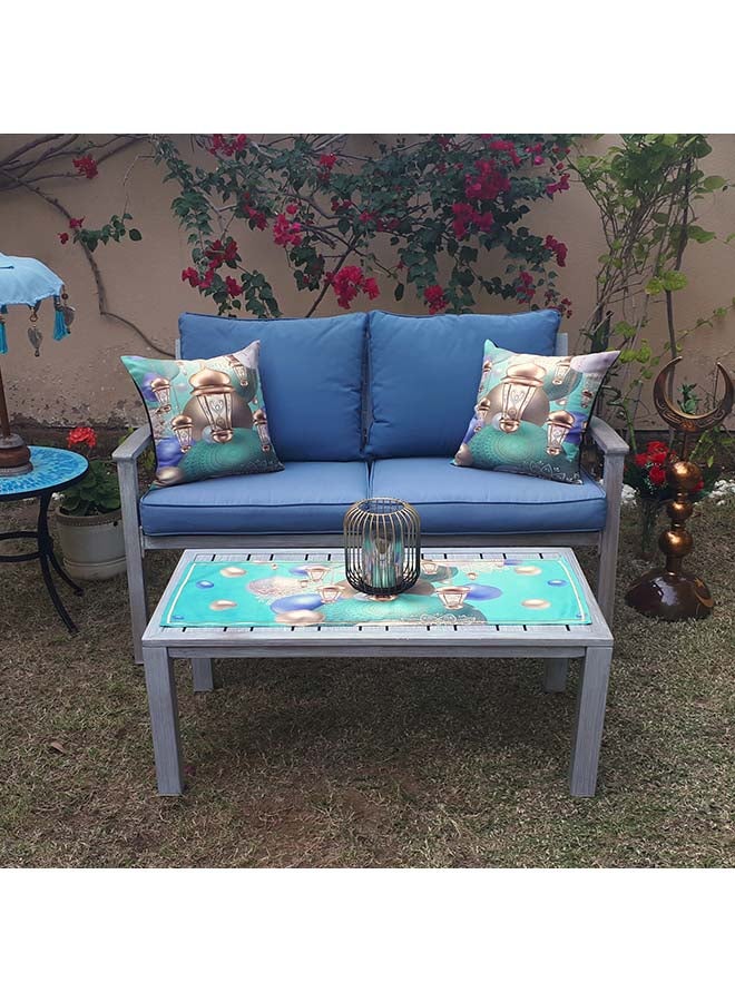 Alwan Set Of 2 Ramadan Kareem Cushion Cover multicolour 40x40 & 90x35cm - Image 2