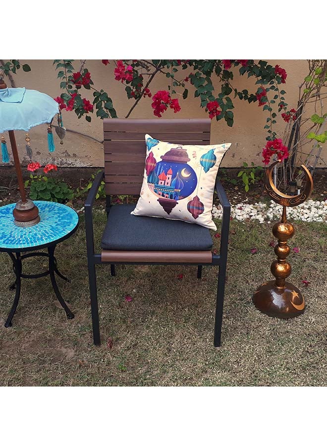 ألوان غطاء وسادة بعبارة "رمضان كريم" متعدد الألوان 40 x 40سم - Image 1