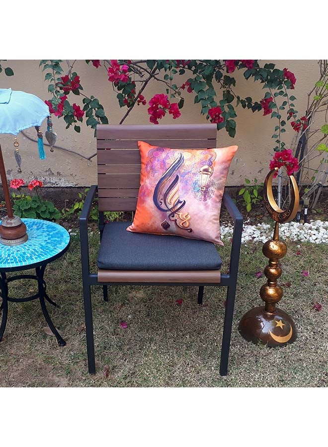 ألوان غطاء وسادة يحمل عبارة عيد مبارك متعدد الألوان 40 x 40سم - Image 4