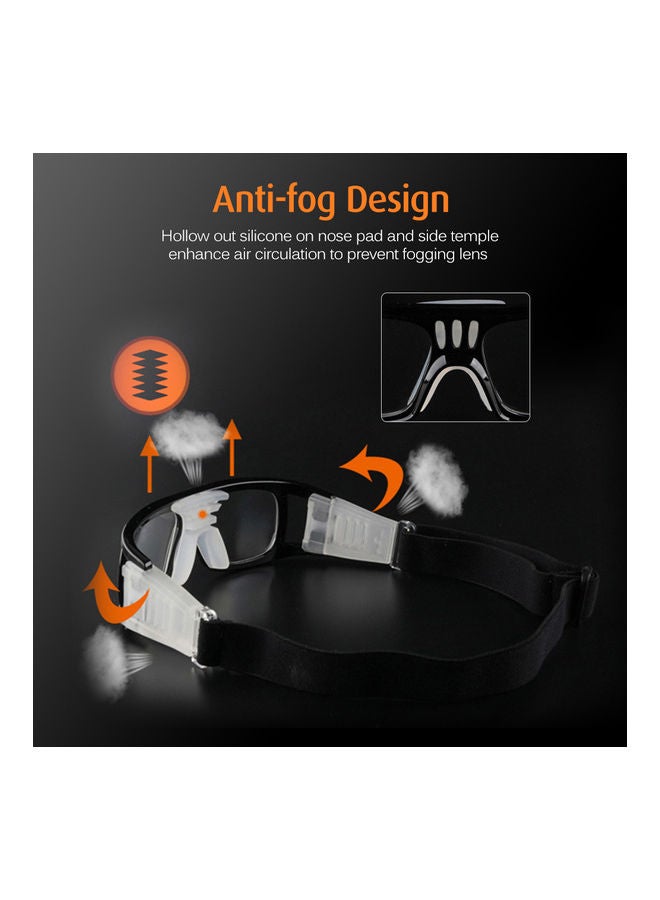 Generic Anti-fog Basketball Protective Glasses Sports Safety Goggles Football Soccer Eyewear Plain Glasses Eye Protector for Men Women - Image 3