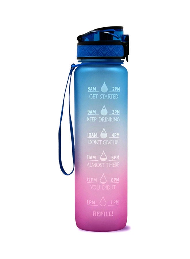 Generic Sports Water Bottle with Time Marker BPA 29.5 X 7.5 X 5cm 