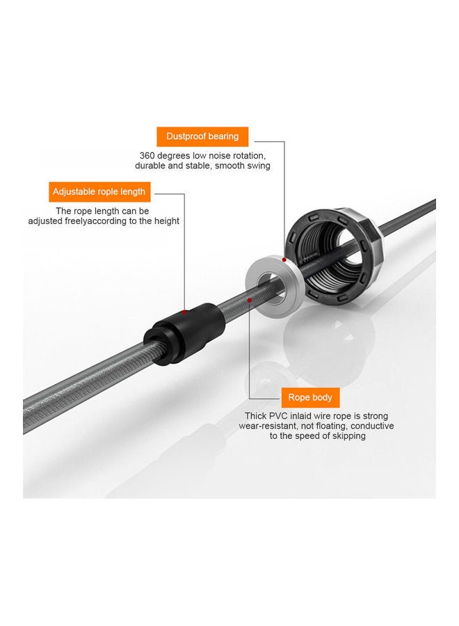 Generic T-Angle Bearing Skipping Rope 3meter  - Image 3