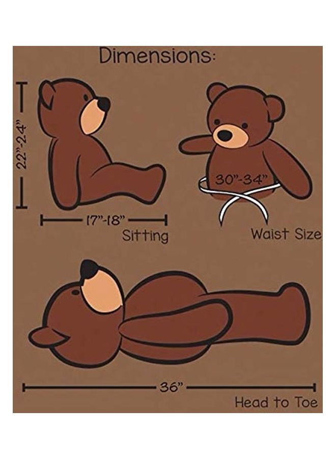 Webby - Huggable Teddy Bear With Neck Bow - Image 1