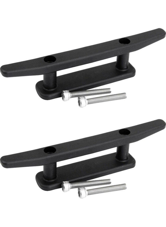 Generic 2-Piece Marine Mooring Anchor Deck Cleat Set 36.0x12.0x2.5cm  - Image 1